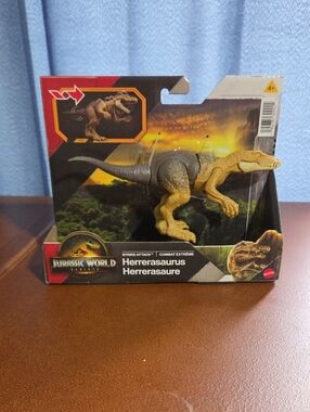 Mattel Jurassic World Herrerasaurus Figure - Yellow & Gray
